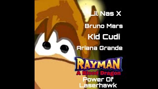 Lil Nas X Bruno Mars Kid Cudi And Ariana Grande / Power Of Laserhawk [Rayman A Blood Dragon] [Video]