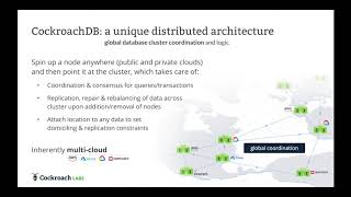 The Architecture of a Geo Distributed Database