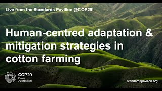 Human-centred adaptation & mitigation strategies in cotton farming