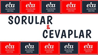 EBA AKADEMİK DESTEK EĞİTİMİ SORULAR VE CEVAPLAR(ÖĞRETMEN)