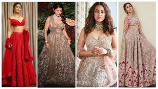 Lehenga choli lookbok by celebs/lehenga choli ideas 2020|| By girls fashion trend