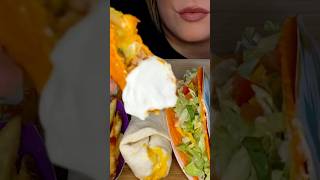 YOU CAN HAVE THE FIRST BITE! #taco #mukbang #eat