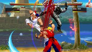 Ryu Ken vs Geese Rugal | BEAT THE BOSS !! | Epic Fight! | Capcom vs SNK