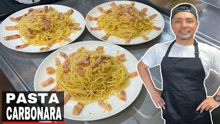 TALLARINES A LA CARBONARA MUCHO SABOR con POCOS INGREDIENTES