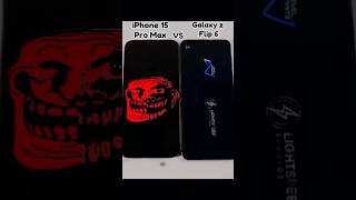 😨iPhone 15 pro max vs galaxy z flip 6😱