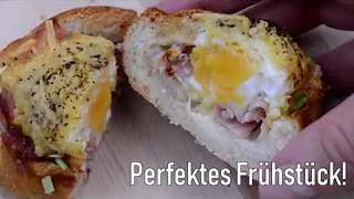 Gefüllte Kaiserbrötchen aus dem Airfryer