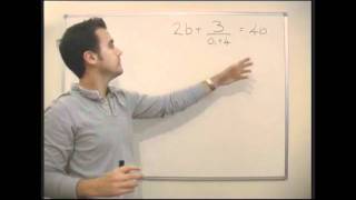 Maths - Algebra - Solving More Complex Equations