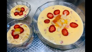 Fruit Custard (طرز تهیه فرنی میوه ای)