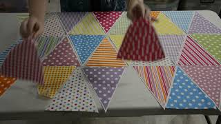 Making a quilt out of a bunting panel part 2