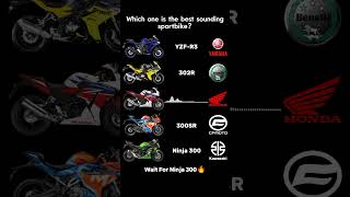 Best Sounding 300cc Sportbikes | #yamaha #r3 #kawasaki #ninja300 #honda #cbr300r #benelli #cfmoto