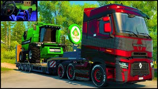 ETS2 1.44 Renault T Evolution Truck - Austria - G29 Gameplay wheel & pedal camera