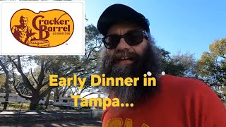 February 3rd, 2024... Dinner at Cracker Barrel in Florida... #trucking #trucker