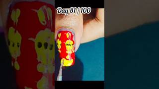 Day 81 / 100 days Nailart Challenge diwali Nailart#explore #nailart  #100dayschallenge #diy