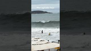 Manhã de mar agitado na praia do morro #guarapari #fyy #foryoupage #belohorizonte