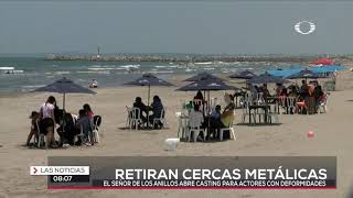 Retiran cercas metálicas en Boca del Río