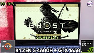 Ghost Of Tsushima Gameplay On Legion 5 | GTX 1650 + Ryzen 5 4600H + 16GB Ram | AMD FSR 3.0 | 35+ FPS