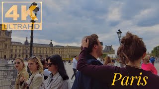 Walking in Paris - Lively Day  - 4K