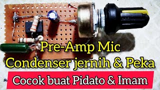 DIY Preamp Mic Condenser Using ic NE 5534 I gp tipi