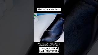 Leather Shoe cleaning hack | Claim free 3$ from description #lifehacks #shorts