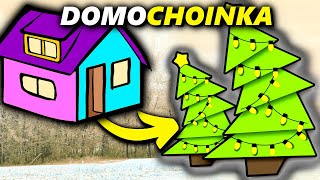 Zbudowałam DOM W KSZTAŁCIE CHOINKI (wielki chaos) | ❄ Simsmas #5 ❄ |