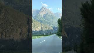 Driving through Dolomites