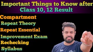 CBSE Class 10,12 Compartment , Improvement , Fail, Rechecking , Re-evaluation , RT ,RE Latest Update