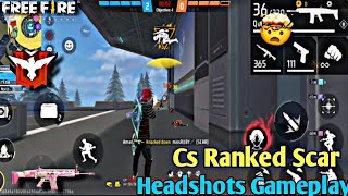 Cs Ranked Scar Headshots 🤯 Gameplay - Garena free fire