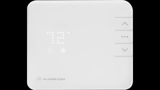 How to change batteries on an Alarm com Smart Thermostat