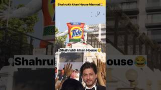 Shahrukh khan House Mannat || Tide ad Promotion #shorts