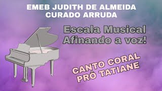 Canto coral - ESCALA(escadinha) das notas musicais!