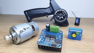 How to Drive 775  Motor with IBT2 (without Arduino) - Yüksek amper motor sürücü (Arduinosuz)