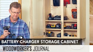 Tool Battery Charging Storage Cabinet