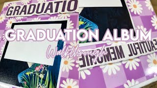 8 x 8 Graduation Album/Scrapbook | Scrapbook Walkthrough |Album Walkthrough