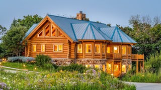 Overlooking the Upper Iowa River, your Rocky Mountain Log home awaits. Winneshiek Co, IA 25 Acres