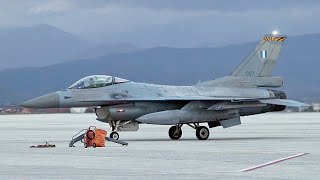 Greek F-16s Fly over North Macedonia