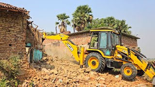 New JCB 3dx Backhoe Machine Loading Mud in Mahindra Tractors Part 1  Jcb Working with Tractors