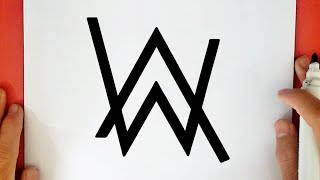 WIE ZEICHNET MAN DAS ALAN WALKER LOGO