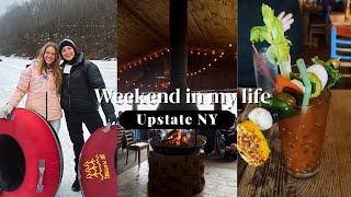 CATSKILLS VLOG: Friends Weekend, Tubing, & Cabin Time!