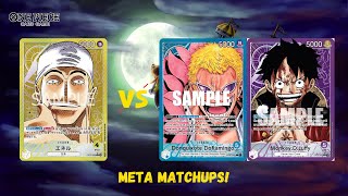 One Piece TCG (OP09) - Yellow Enel vs Blue Doflamingo & Purple Luffy | CAN ENEL SURVIVE???