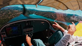 4k POV | Beautiful Flight to Lake Pillsbury in the RV-12