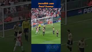 incredible david seaman save #shorts #shortvideo #videoshorts