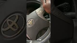 How to lock your steering wheel to secure your car in an unsecured location #Cars #Toyota