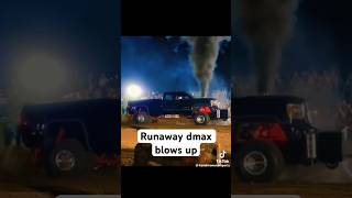 Pull truck blows up #liftedtrucks #diesel