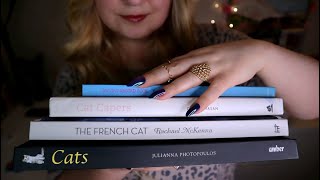 ASMR Book Sounds 📚 Page Turning & Tracing / Book Cover Tapping / My Favorite Cat Books (No Talking)