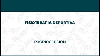 Propiocepción. Fisioterapia Deportiva - FisioClinics Barcelona, Barna