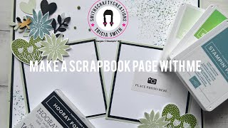 Stampin'Up! Tutorial make a scrapbook page with me