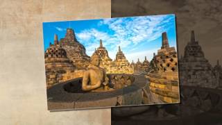 Templul Borobudur la rasarit Java, Indonezia ! CIS