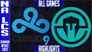 Immortals vs Cloud 9 FULL SERIES Highlights | NA LCS Week 3 Summer 2017