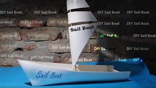 Idea Sail Boat Model From PVC Pipe Make Decoration Piece Easy DIY