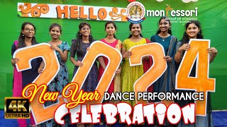 "Hello 2024" | New year celebration | Danc Performance -2 |Montessori High School | Valigonda| TS